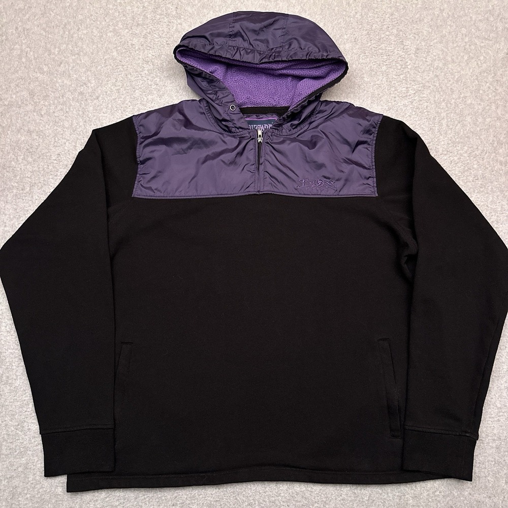 BLIZZARD‎ Heroes of The Storm HOTS Hoodie Mens 2XL Black Fleece Zip Pockets
